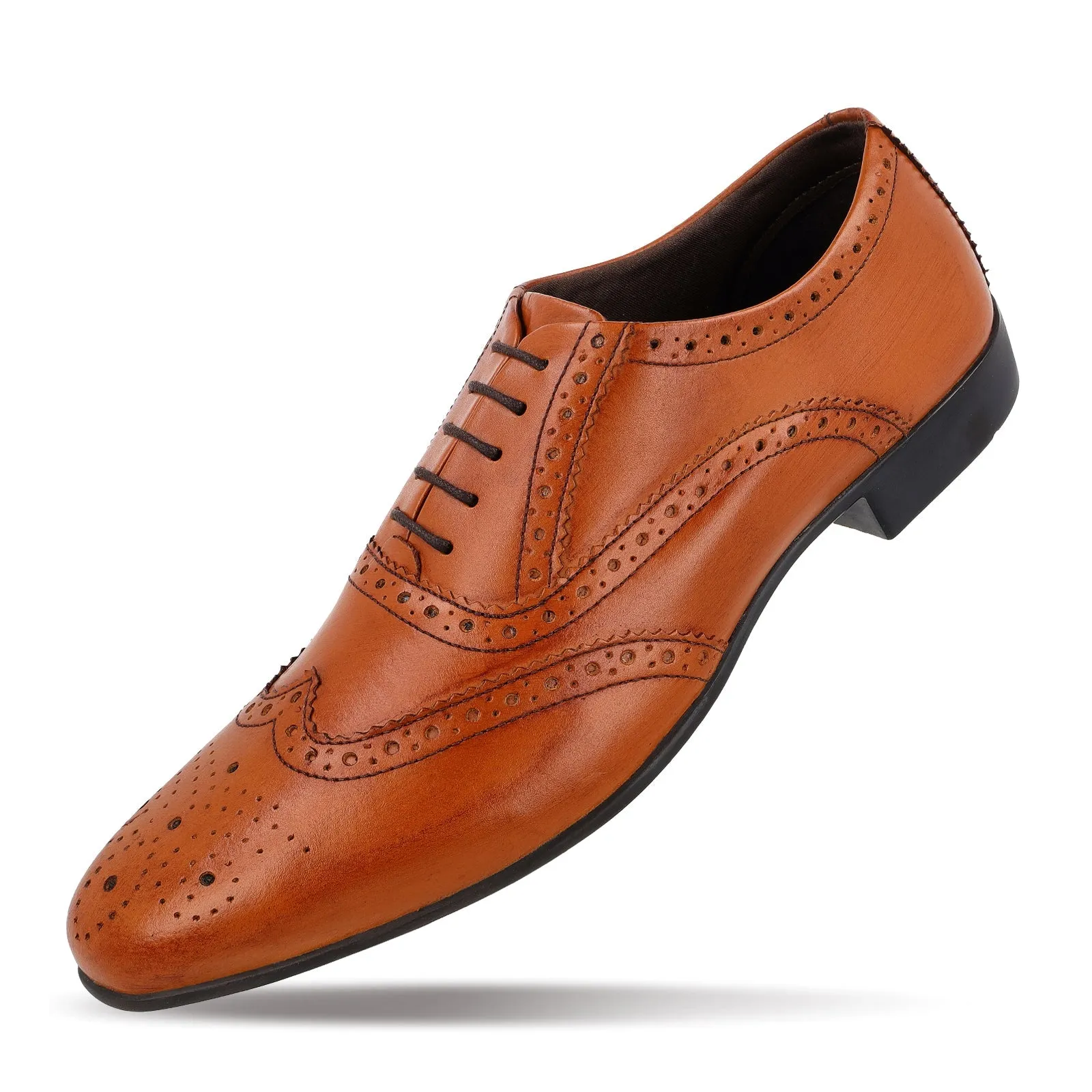 Walkaroo  Leather Men formals Shoes - WF6055 Tan