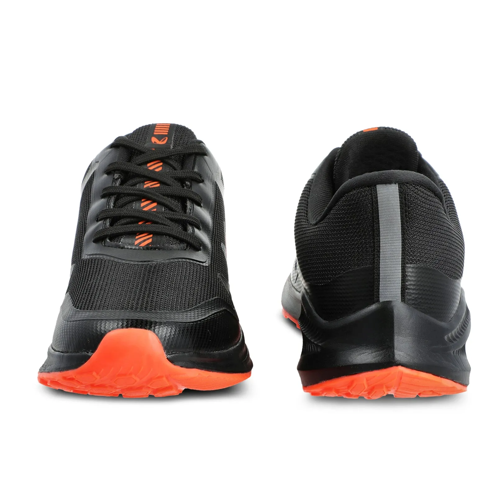 Walkaroo Men Lace-up Training Shoes - WS9063 Black orange