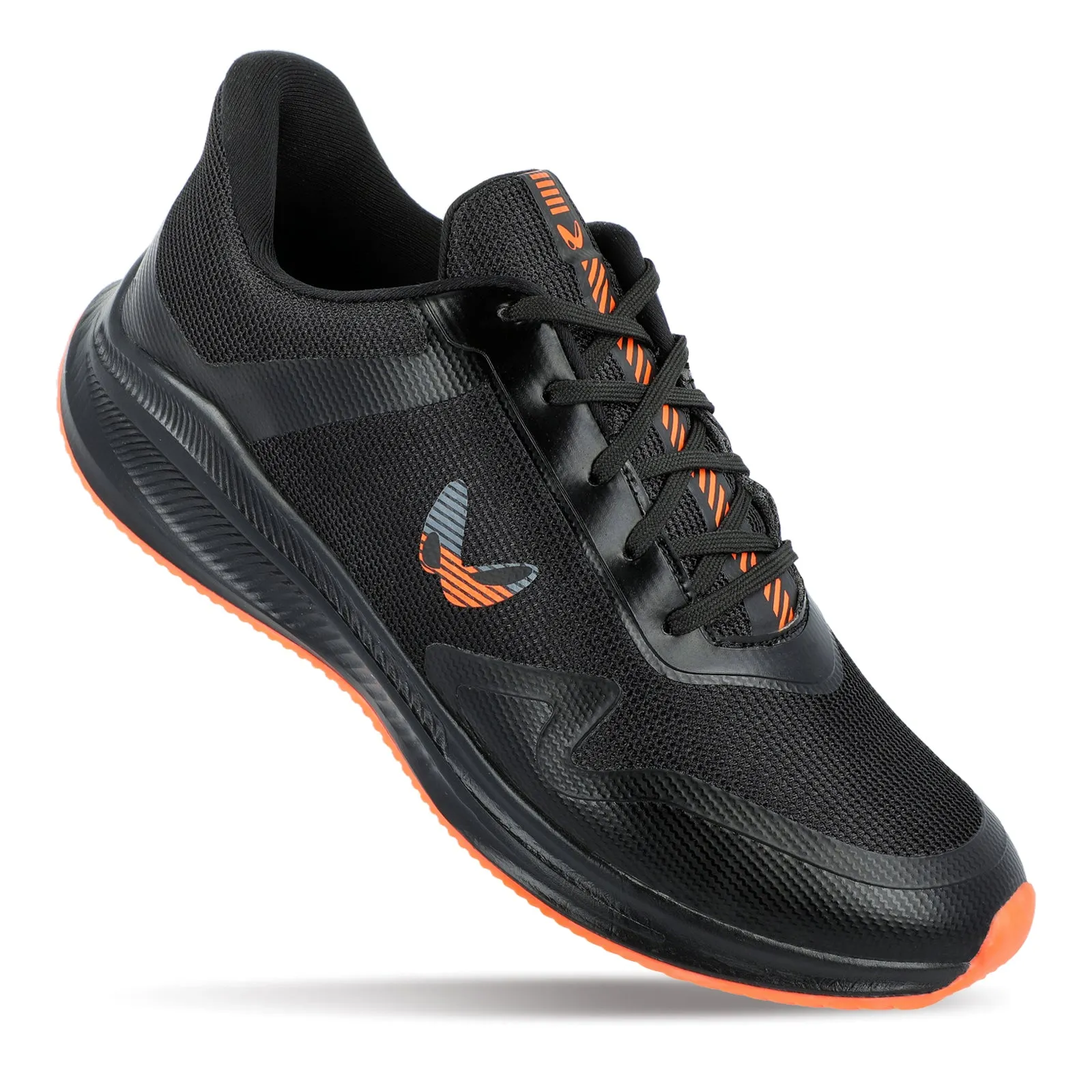 Walkaroo Men Lace-up Training Shoes - WS9063 Black orange