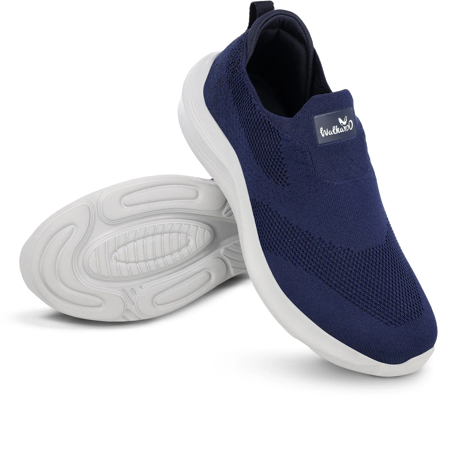 Walkaroo Men Pull-on Belly Shoes - WS9539 Navy Blue