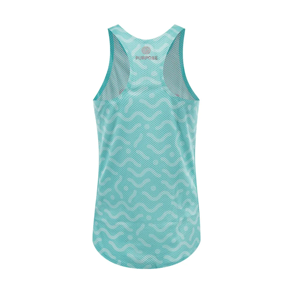 Women Running Singlet Hypermesh PRO (Arctic Blue)