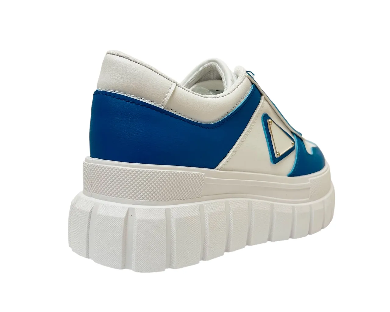 Women's Platform Chunky Sole Lace Up Trainers